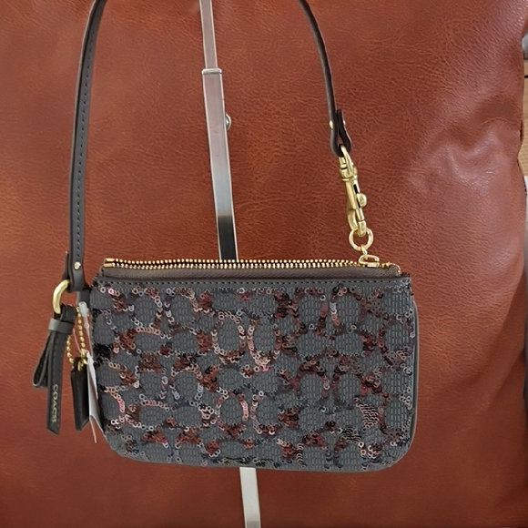 Coach Sequin Wristlet